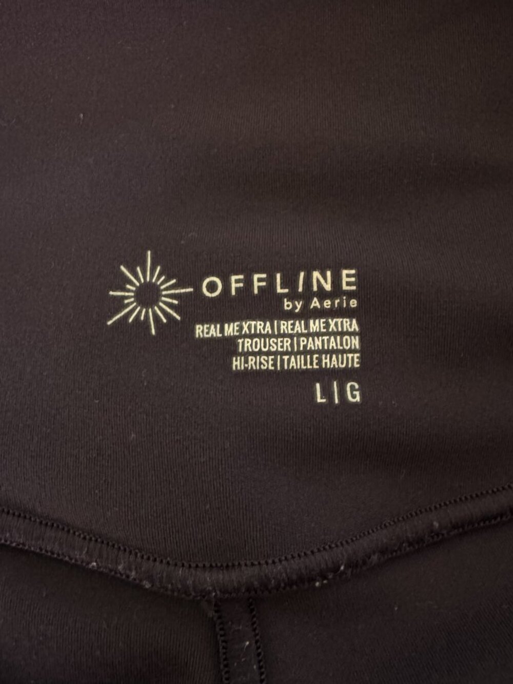OFFLINE by Aerie Real Me XTRA High-Waisted Trouser -Size Large - CG0532 - Picture 8 of 9